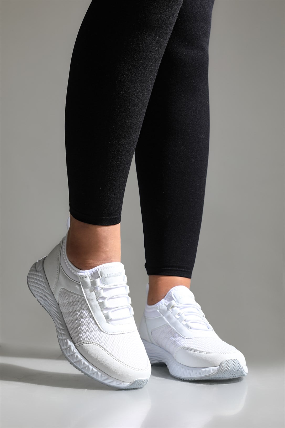 Rahat Anoraklı Günlük Beyaz Unisex Spor Ayakkabı 7060 Unisex Günlük Spor Ayakkabı Lambırlent LAMBIRLENT 7060 UNİSEX SPOR