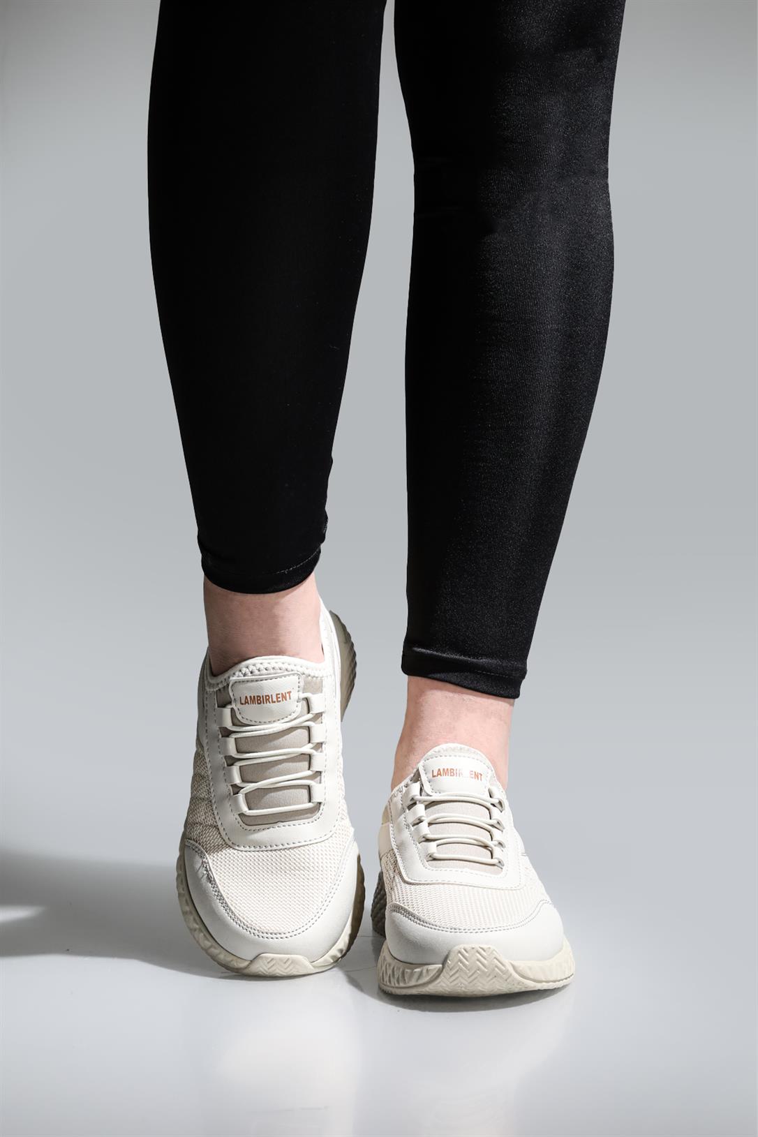 Rahat Anoraklı Günlük Kum Unisex Spor Ayakkabı 7060 Unisex Günlük Spor Ayakkabı Lambırlent LAMBIRLENT 7060 UNİSEX SPOR