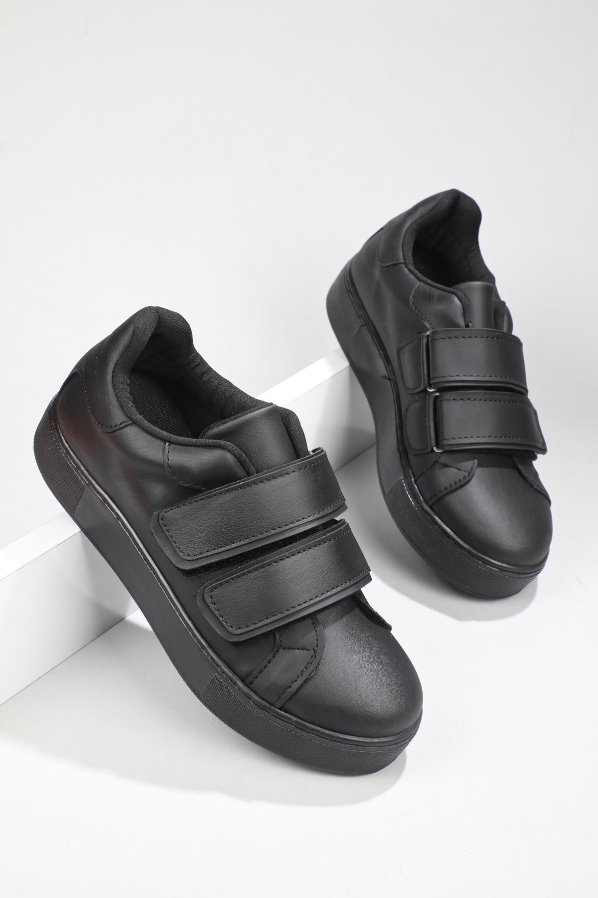 Rahat Cırtlı Kaymaz Taban Siyah Kadın Spor Ayakkabı LOWCAROLİNE Kadın Sneaker Beınsteps Beinsteps Low Caroline 22K
