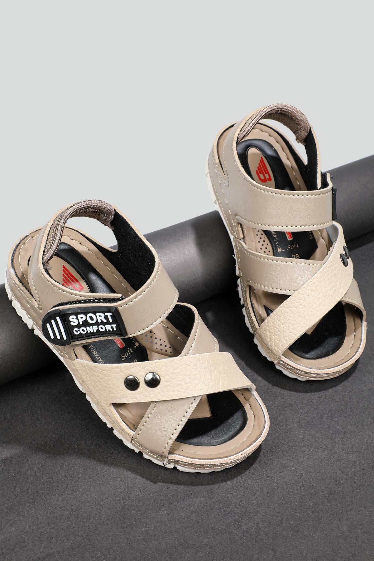 Rahat Cırtlı Vizon Çocuk Sandalet 5120 Çocuk Sandalet Beınsteps Beinsteps 5120 22Y