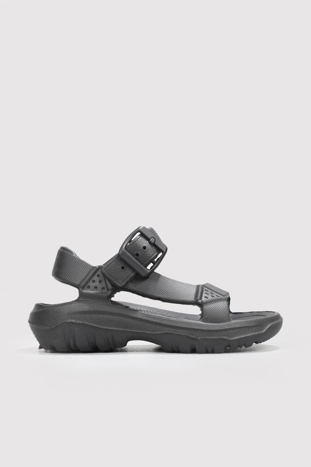 Rahat Eva Siyah Çocuk Sandalet S-01 Çocuk Sandalet Alessio Alessio s-01 Sandal 22Y