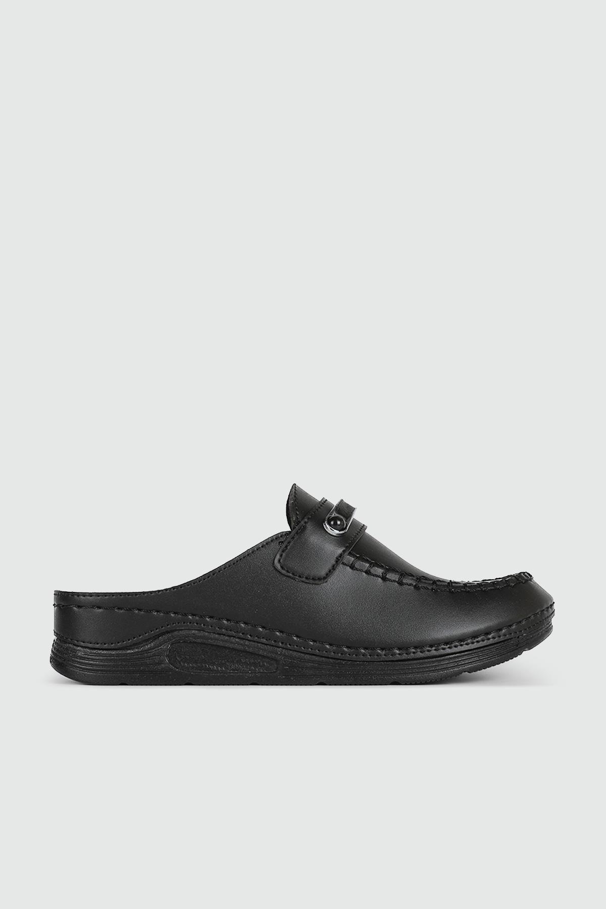 Rahat Kapalı Siyah Kadın Terlik 1504 Kadın Günlük Terlik Serra SERRA 1504 KADIN 24K