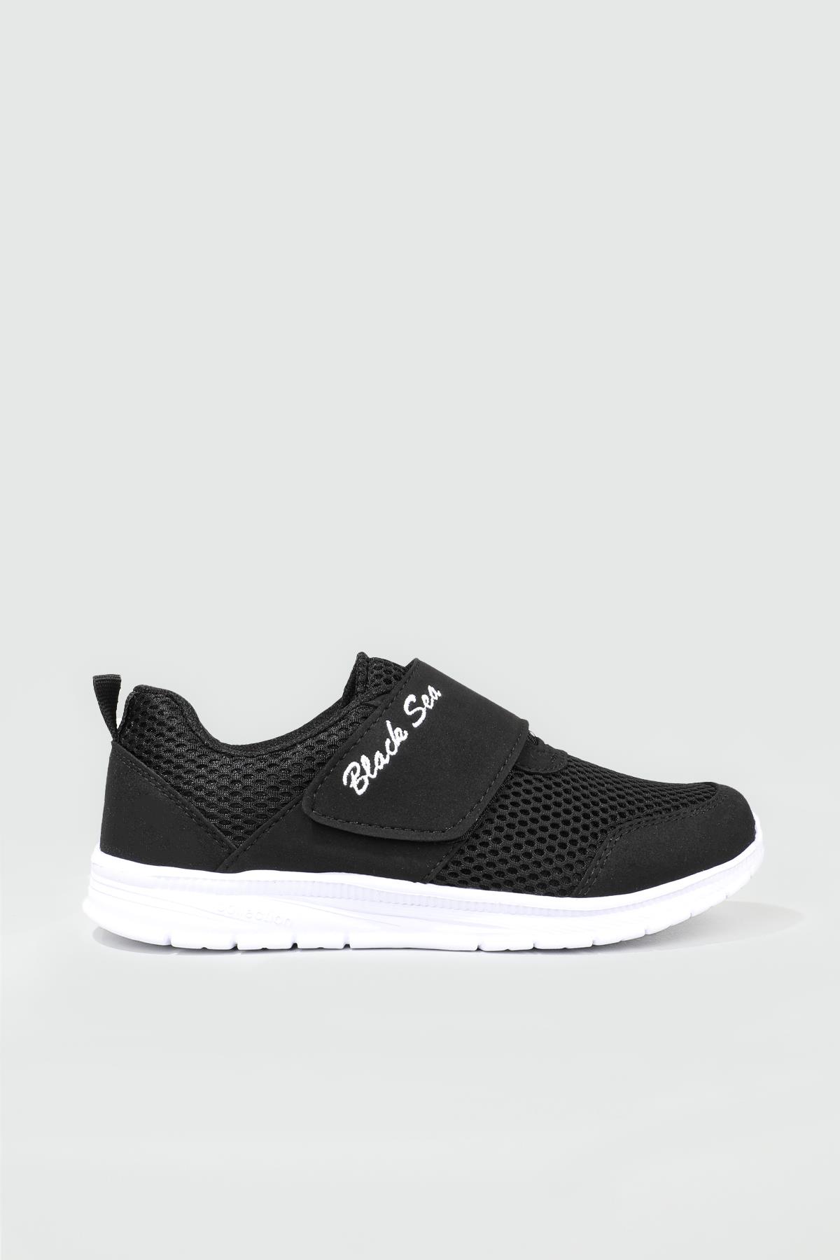 Rahat Nefes Alır Cırtlı Sneaker Siyah Beyaz Kadın Spor Ayakkabı 581 Kadın Sneaker BLACK SEA BLACK SEA 581 ZEN ANORAK SPOR