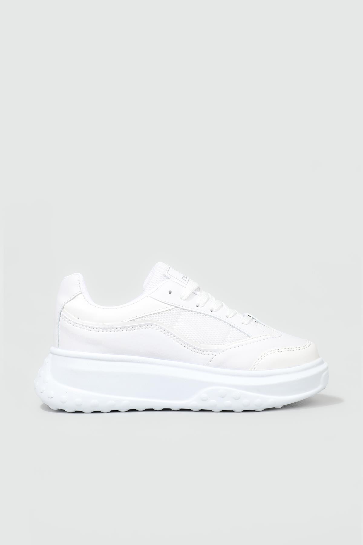 Rahat Nefes Alır Sneakers Beyaz Kadın Spor Ayakkabı 153 Kadın Günlük Spor Ayakkabı Dark Step DARKSTEP 153 ZEN SPOR AYAK
