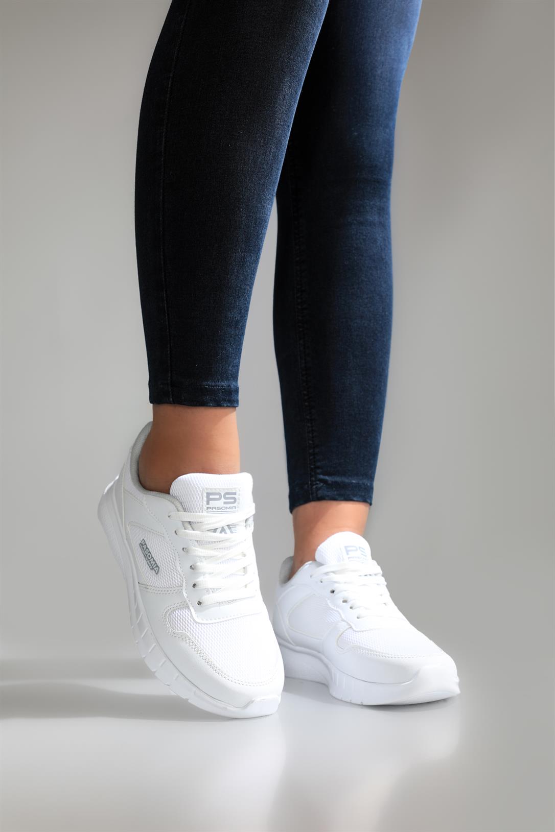 PASOMIA Rahat Nefes Alır Sneakers Beyaz Kadın Spor Ayakkabı 011 | Ayakkabı  City