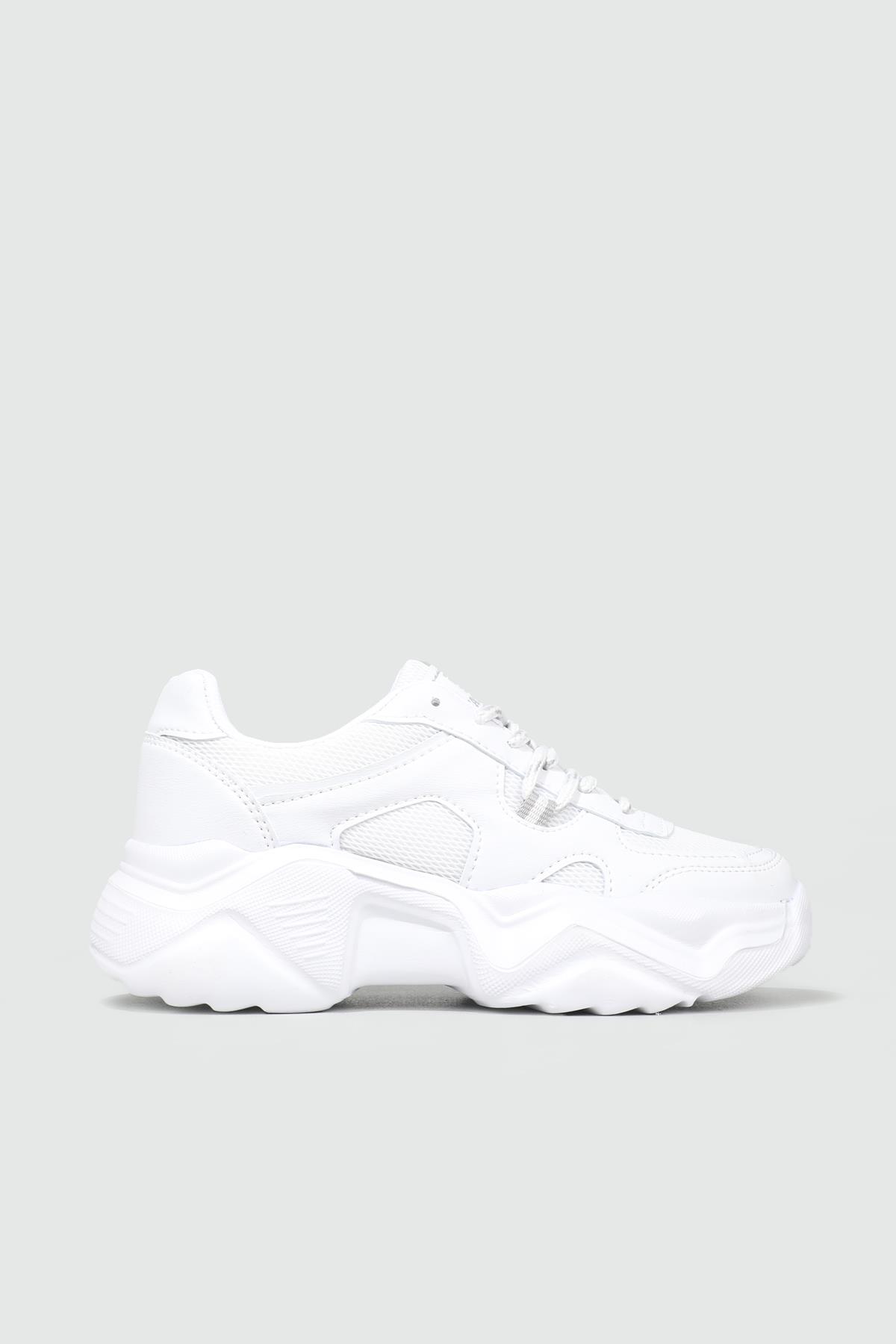 Rahat Nefes Alır Sneakers Beyaz Kadın Spor Ayakkabı 143 Kadın Günlük Spor Ayakkabı Dark Step DARKSTEP 143 ZEN SPOR AYAK