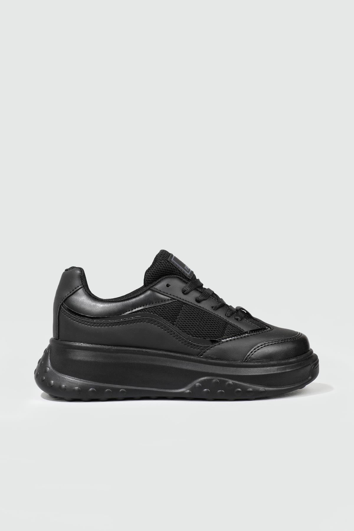 Rahat Nefes Alır Sneakers Siyah Kadın Spor Ayakkabı 153 Kadın Günlük Spor Ayakkabı Dark Step DARKSTEP 153 ZEN SPOR AYAK