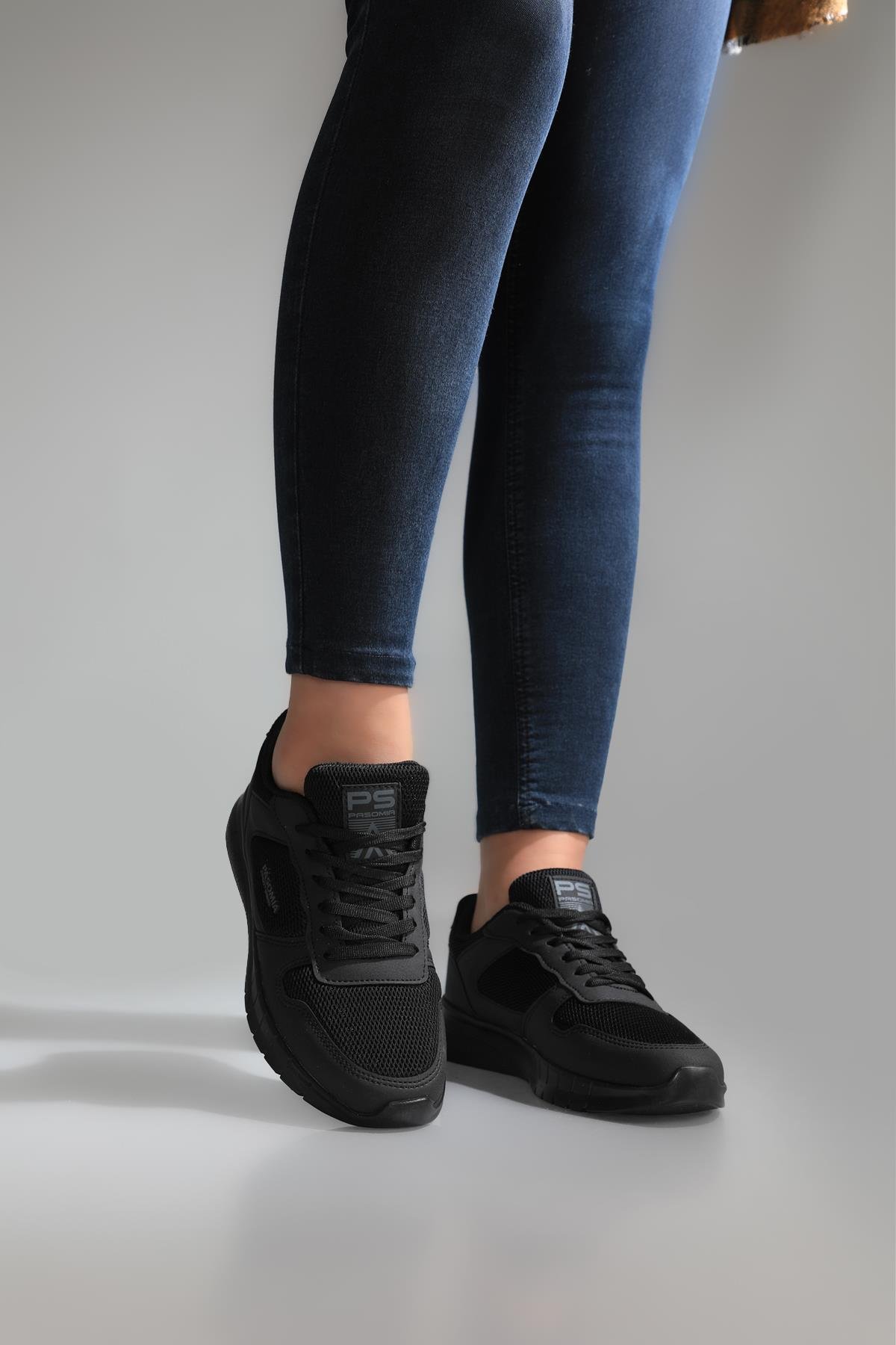 Rahat Nefes Alır Sneakers Siyah Siyah Kadın Spor Ayakkabı 011 Kadın Günlük Spor Ayakkabı PASOMIA PASOMİA 011 ZEN ANORAK