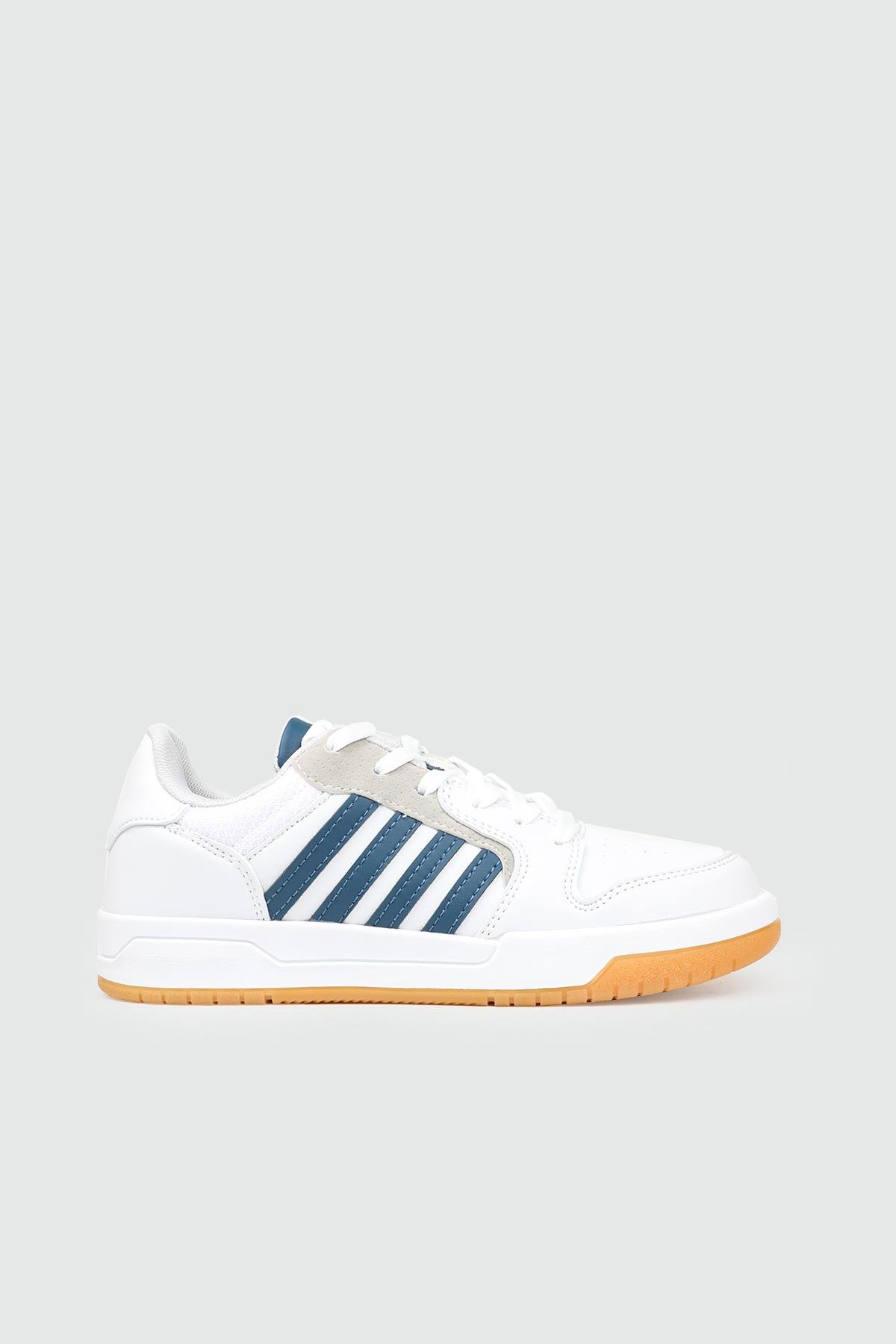 Rahat Spor Ayakkabı Beyaz İndigo Gri Günlük rahat kadın ayakkabı 2200 Kadın Günlük Ayakkabı Lambırlent LAMBIRLENT 25K 2200 ZEN CİLT