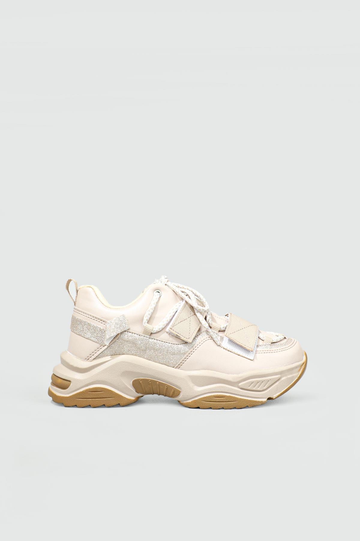 Sneakers Bej Kadın Spor Ayakkabı 075 Kadın Sneaker PASOMIA PASOMİA 075 ZEN SPOR AYAK