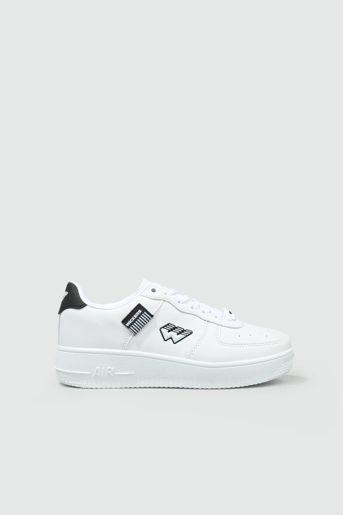 Sneakers Beyaz Siyah Unisex Spor Ayakkabı 1787 Unisex Sneaker Wickers WİCKERS 1787 UNİSEX CİLT SPOR