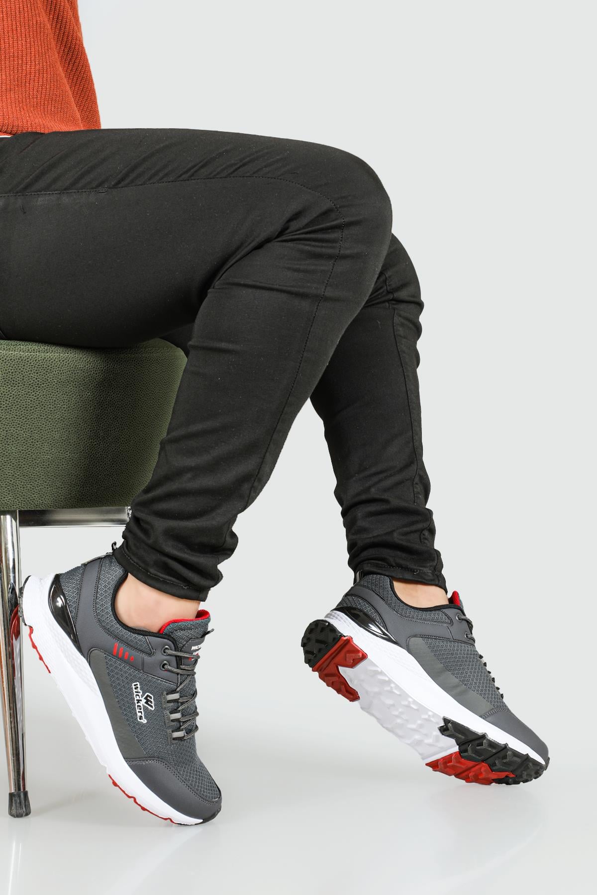Sneakers Füme Erkek Spor Ayakkabı 2386 Erkek Sneaker Wickers WİCKERS 2386 Erkek Sneaker