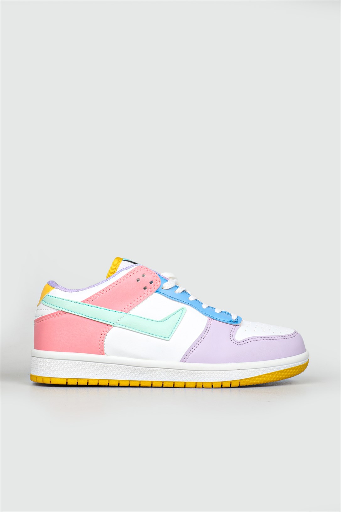 Sneakers Lila Beyaz Unisex Spor Ayakkabı 8075 Unisex Günlük Spor Ayakkabı Lambırlent LAMBIRLENT 8075 UNİSEX SPOR