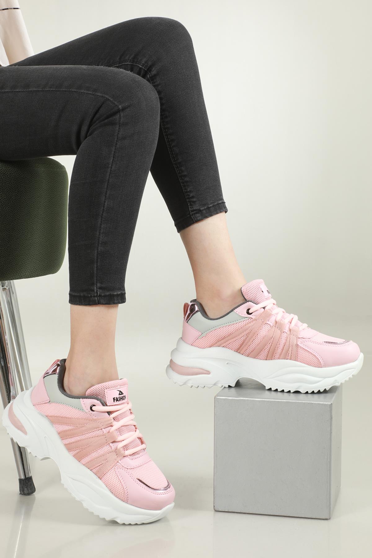 Sneakers Pudra Kadın Spor Ayakkabı REYNA Kadın Sneaker Beınsteps BEİNSTEPS REYNA 606