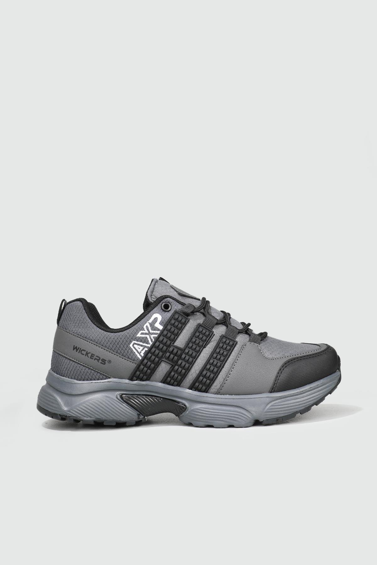 Su İtici Nefes Alır Füme Siyah Erkek Spor Ayakkabı 2393 Erkek Sneaker Wickers WİCKERS 2393 MER SPOR AYAK