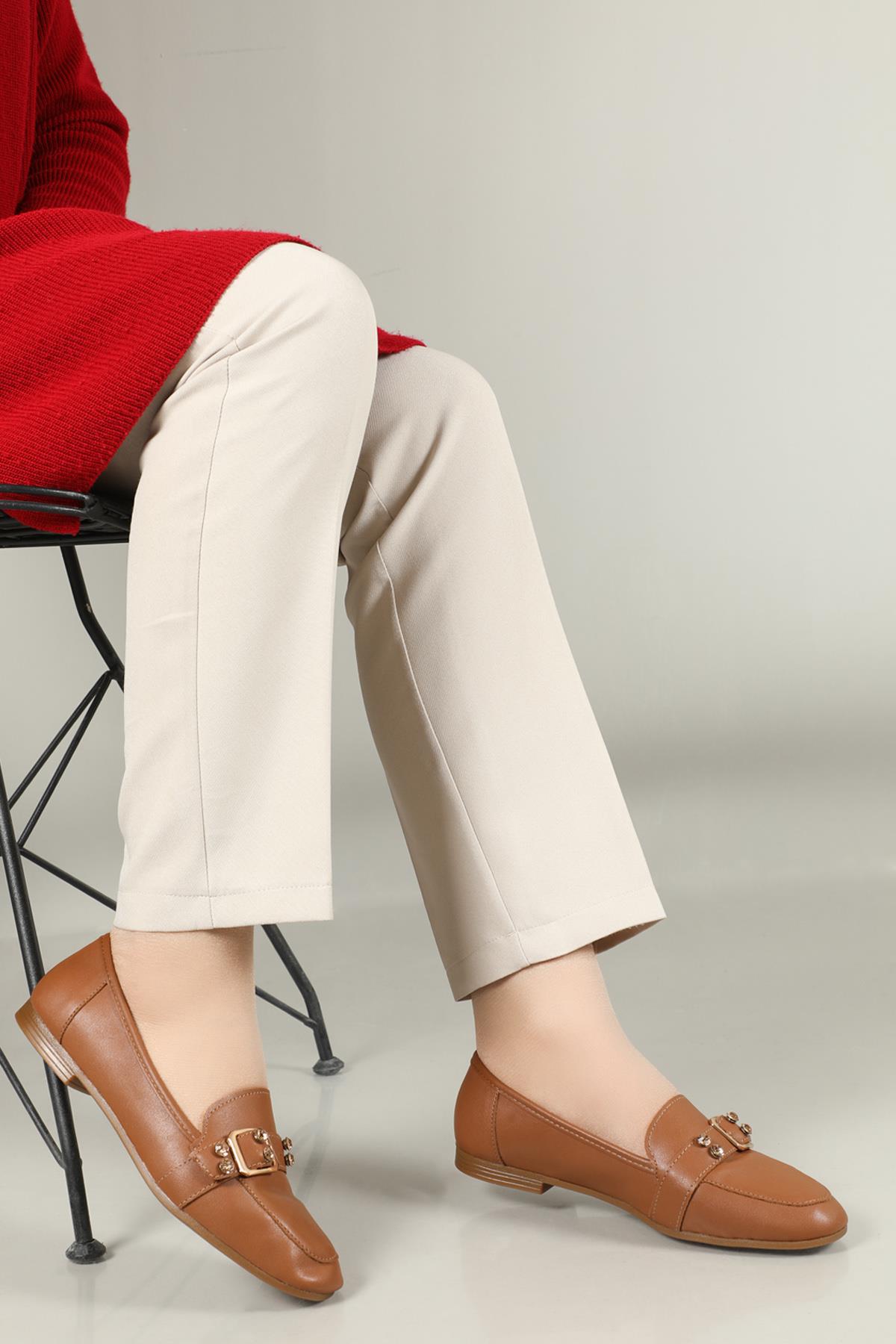 Taba Kadın Ayakkabı RSL-2100 Kadın Babet RSL RSL-2100 ZEN BABET