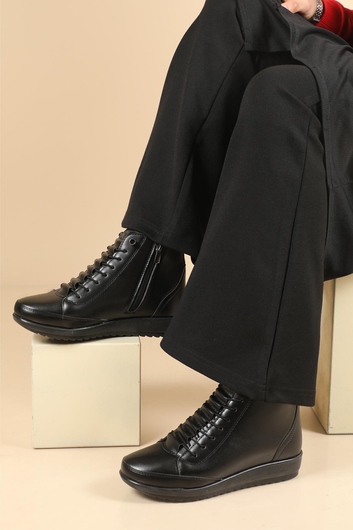 Termo Bot Siyah Kadın Bot 900 Kadın Günlük Conford Bot Wanetti WANETTİ 900 BOT