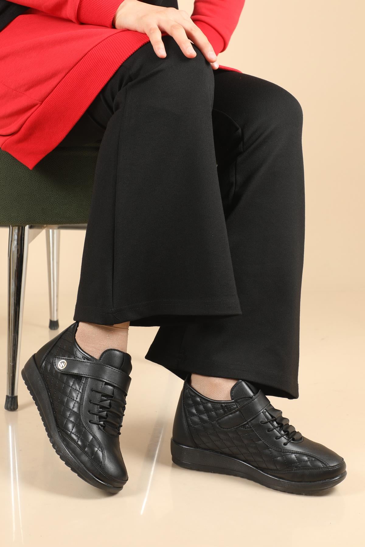 Termo Bot Siyah Kadın Bot 904 Kadın Günlük Conford Bot Wanetti WANETTİ 904 BOT