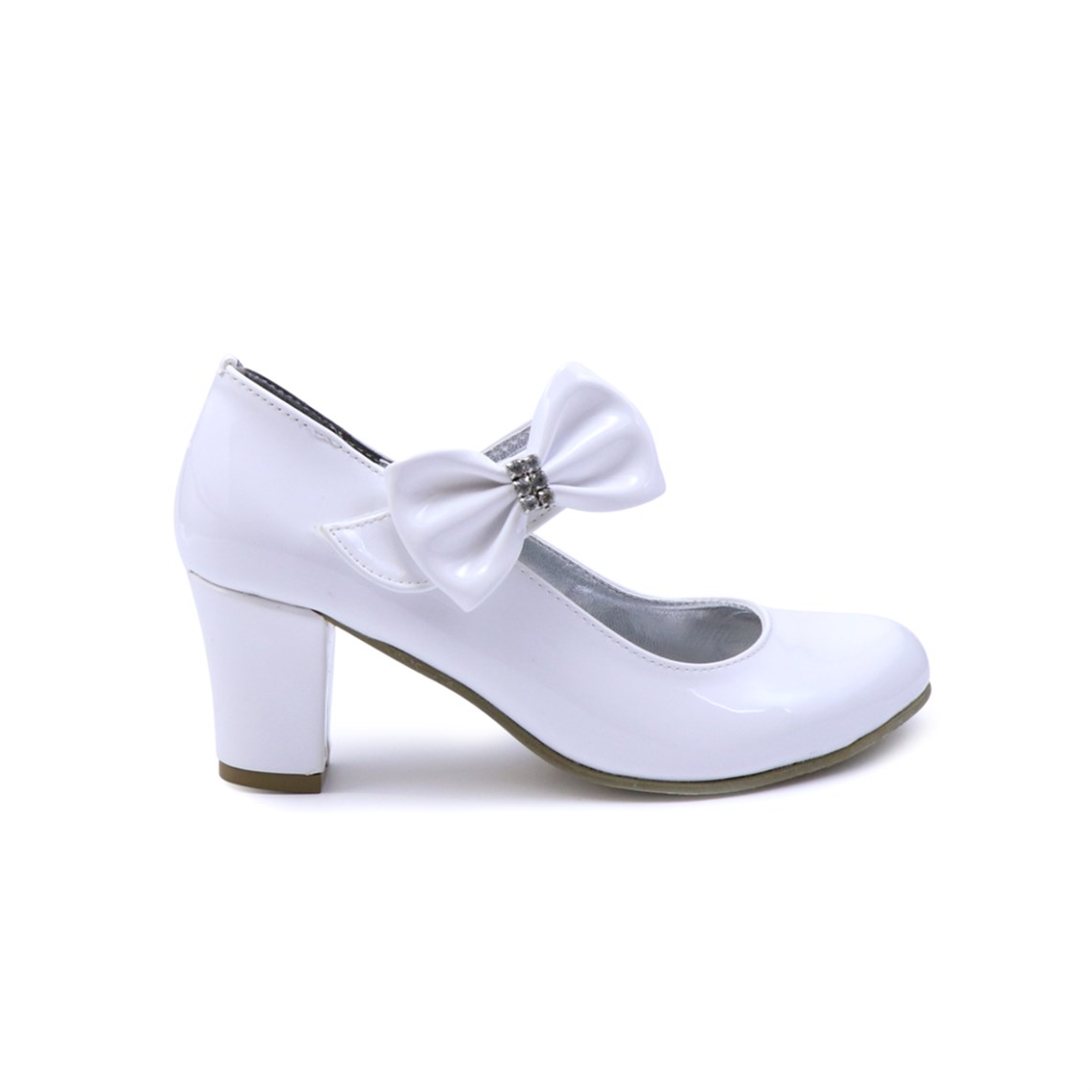 Wendy Abiye Babet Beyaz Rugan Çocuk Ayakkabı K-50