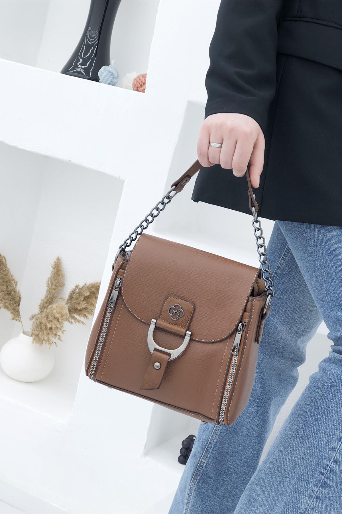 Zincir Askılı Taba Kadın Çanta 1237 Omuz Çantası Varona 544099235