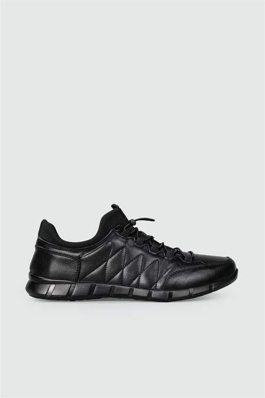 Secure Deri Rahat Comfort Siyah Nubuk Erkek Ayakkabı 2018
