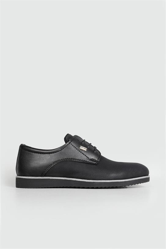 Klasik Siyah Baskılı Erkek Ayakkabı 681 Erkek Klasik Ayakkabı Conteyner CONTEYNER 681 UNİSEX KLASİK