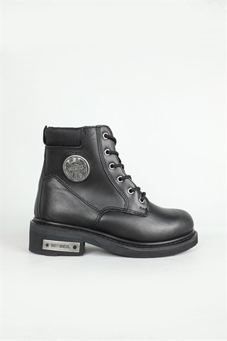 Deri Rahat Comfort Sıyah Unisex Bot 0128 Unisex Günlük Confort Bot Harley Davıdson 2752608