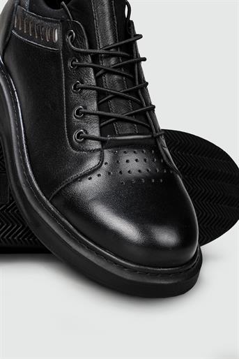 Hakiki Deri Günlük Siyah Siyah Erkek Ayakkabı 4190 Erkek Sneaker Voyager 200792535