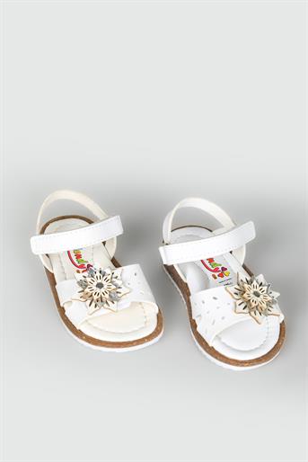 Ortopedik Beyaz Çocuk Sandalet K-2 Çocuk Sandalet Wendy 187220241