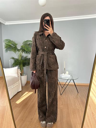  Jungle Leopar Desenli Ceket