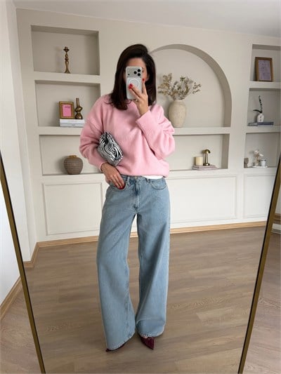 Açık Mavi Baggy Jean  