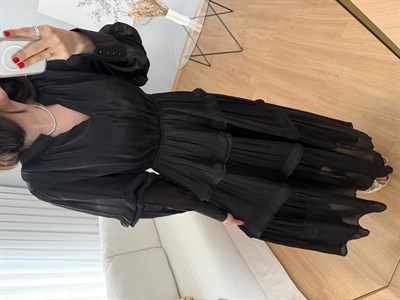 Alessa Siyah Renk Elbise 