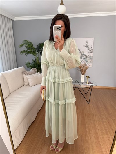 Alessa Su Yeşili Elbise 