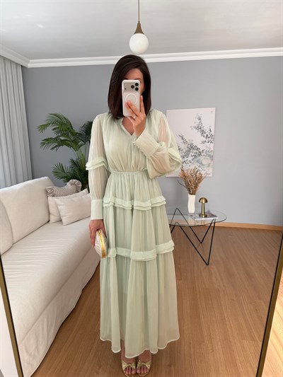Alessa Su Yeşili Elbise 