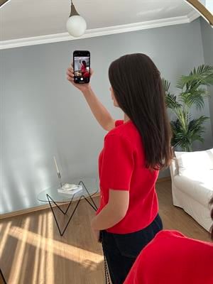 Alina Kırmızı Triko