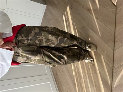 Belden Bağcıklı Kamuflaj Pantolon