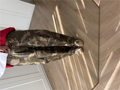 Belden Bağcıklı Kamuflaj Pantolon