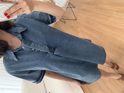 Bellora Açık Denim Renk Cepli Elbise 