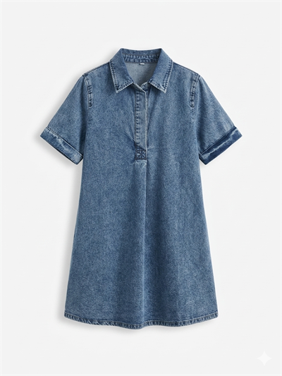 Bellora Açık Denim Renk Cepli Elbise 