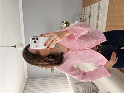 Bloom Pembe Bluz