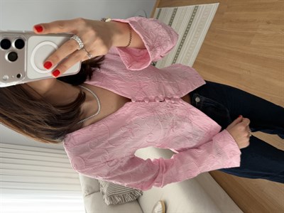 Bloom Pembe Bluz
