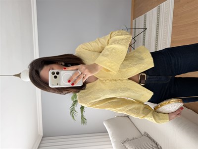 Bloom Sarı Renk Bluz