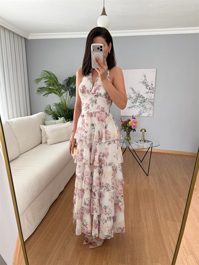 Catalina Katlı Elbise 