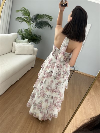 Catalina Katlı Elbise 