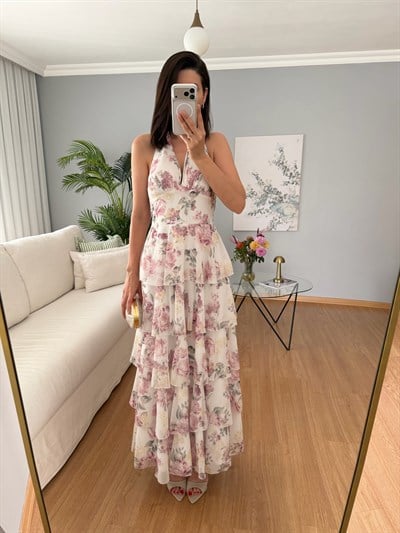 Catalina Katlı Elbise 