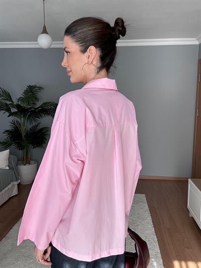 Ceket Yaka Pembe Gömlek 
