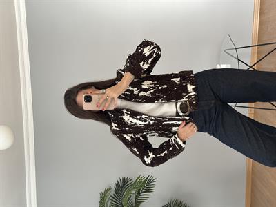 Cow Print Ceket 