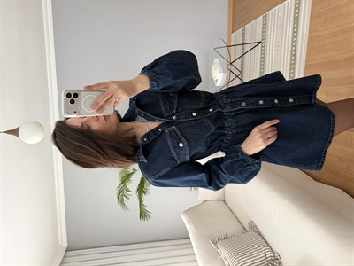 Destina Denim Elbise