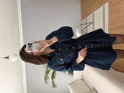 Destina Denim Elbise