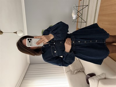 Destina Denim Elbise